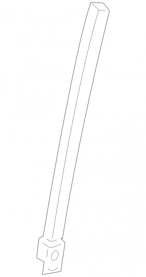 Front left door glass guide for Honda Accord 13-17