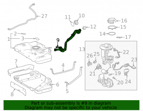 Fuel filler neck Toyota Sienna 21-25