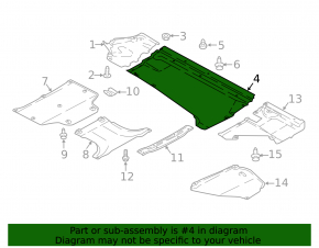 Underbody protection left Audi Q5 80A 18-21