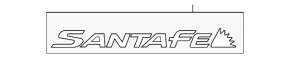 Emblem inscription SANTAFE trunk door Hyundai Santa FE 19-23