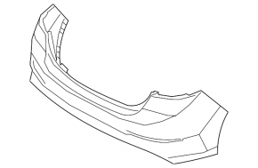 Rear bumper bare Hyundai Elantra AD 17-18 prerest