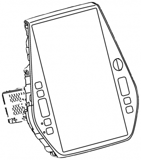 Monitor, display, navigation Toyota Prius 50 16-18 with a map