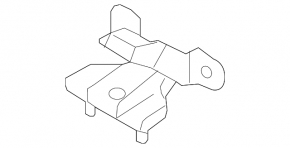 Left tailgate hinge Ford Flex 09-19