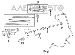 Toyota Prius 2009 Rear Windshield Washer Tube