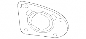 Left mirror element Nissan Kicks 18-24 SR, SV, heated