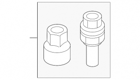 Porsche Cayenne 19-26 wheel lock bolt