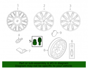 Porsche Cayenne 19-26 wheel lock bolt