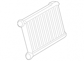 Mercedes GLC 16-22 heater radiator