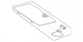 Rear trunk floor Mercedes X167 GLS 450 20-26