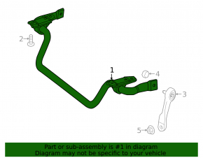 Front stabilizer Mercedes C-class W205 15-21 RWD