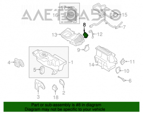 Actuator motor heater drive air conditioner Ford Explorer 11-19