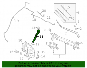 Mazda 3 14-18 BM Mexico built washer reservoir neck without cap