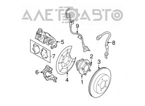 Rear right support Mazda3 2.3 03-08