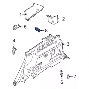 Ford Bronco Sport 2021-2025 Trunk Light Black