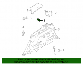 Ford Bronco Sport 2021-2025 Trunk Light Black