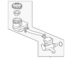 Honda Accord 18-20 brake master cylinder without reservoir