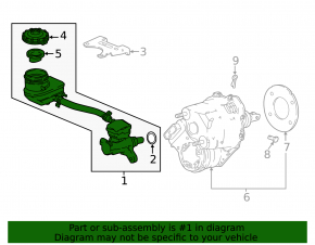 Honda Accord 18-20 brake master cylinder without reservoir
