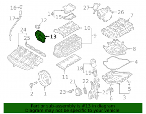 Front engine cover for Audi Q3 83A 19-25 2.0T