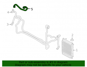 Cooling system hose BMW X7 G07 19-22 N63