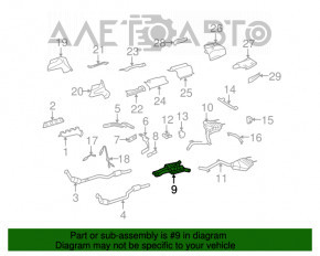 Exhaust line middle part Mercedes W221 M273