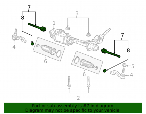 Steering rod left Chevrolet Camaro 16- CTR
