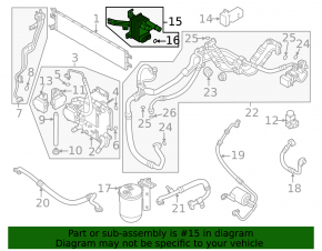 Air conditioning system cooler Kia Niro 23-26 EV