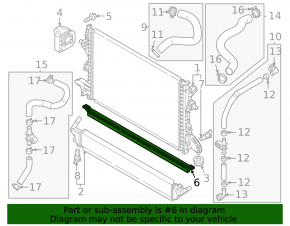 Lower radiator deflector Kia Niro 23- HEV, PHEV