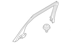 Door frame inner rear left Volvo XC60 18-23
