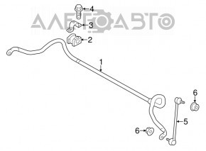 Front stabilizer Mitsubishi Outlander Sport ASX 10-22mm, rusty