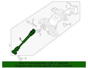 Steering cardan shaft Nissan Kicks 18-24