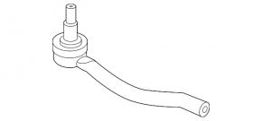Left steering rod with tip for Nissan Ariya 23-25