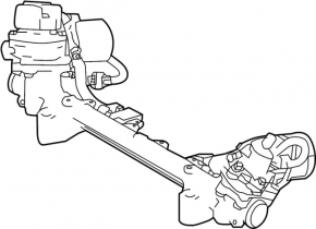 Steering rack Infiniti Q50 14-15 AWD EPS