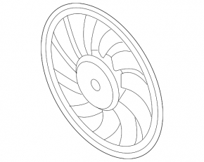 Cooling fan Audi A6 05-11 3.0, 3.2