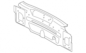 Rear panel Audi A6 C7 12-18 2 parts
