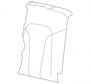 Rear seat backrest, 3rd row, complete, Audi Q7 4L 10-15, black leather