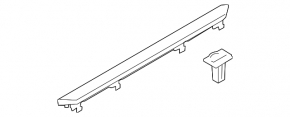 Front left outer door sill trim for BMW 3 G20 20-22, chrome, M340i lettering