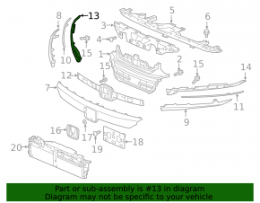 Eyelash mount right Honda Accord 18-22