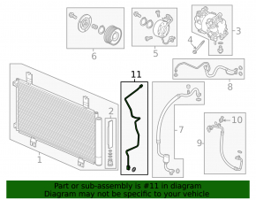 Air Conditioner Condenser-Stove Pipe 1 Honda Civic XI FE/FL 22-24