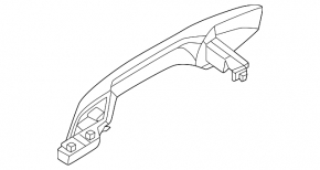 Outer front left door handle Nissan Murano 25-26