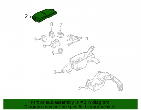 Lexus ES 19-22 underhood fuse box cover