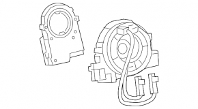 Steering wheel cable with steering angle sensor for Toyota Rav4 13-18