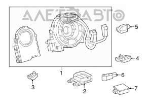 Lexus NX 15-21 steering wheel cable