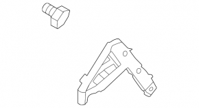 Left rear bumper mount for Kia Sportage 23-25