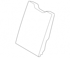 Rear seat center backrest for Porsche Macan 15-18, black leather