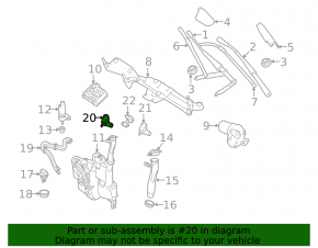Left windshield washer nozzle for Mercedes X164 GL W164 ML