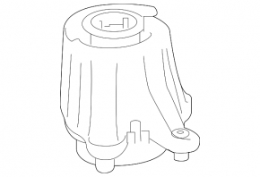 Left engine mount for Mercedes E 400 18-18 3.0T