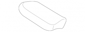 Driver's seat knee support assembly for Mercedes GLC 16-22, beige leather, with frame, perforated, heated