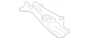 Mercedes GLA 15-20 lower rear wishbone trim panel, left
