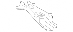 Mercedes GLA 15-20 lower rear wishbone trim panel, left