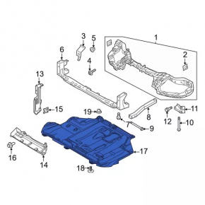 Engine protection Ford Focus mk3 11-18 2.0 plastic